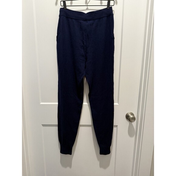Women’s Ralph Lauren Purple Label Collection Cashmere Joggers Sweatpants Navy M - Picture 4 of 6